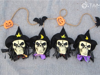 Dây treo 4 phù thủy đầu lâu HLW-DT-08